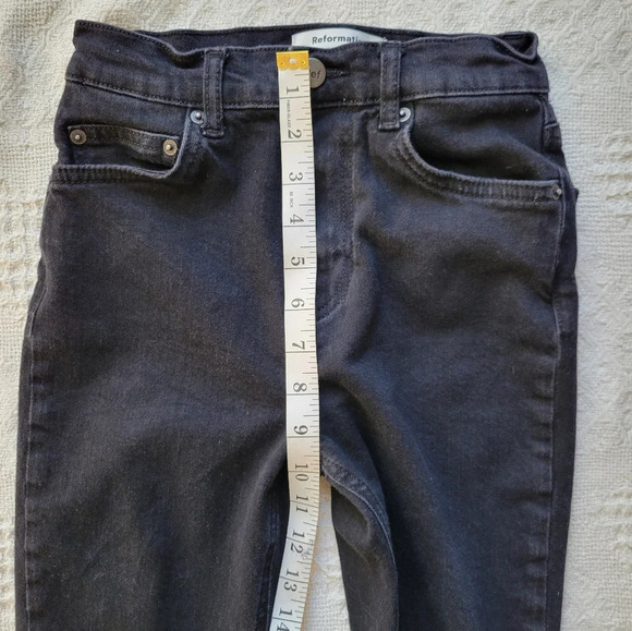 Reformation, Black Casual Skinny High Waisted Denim Jean - Picture 8 of 10